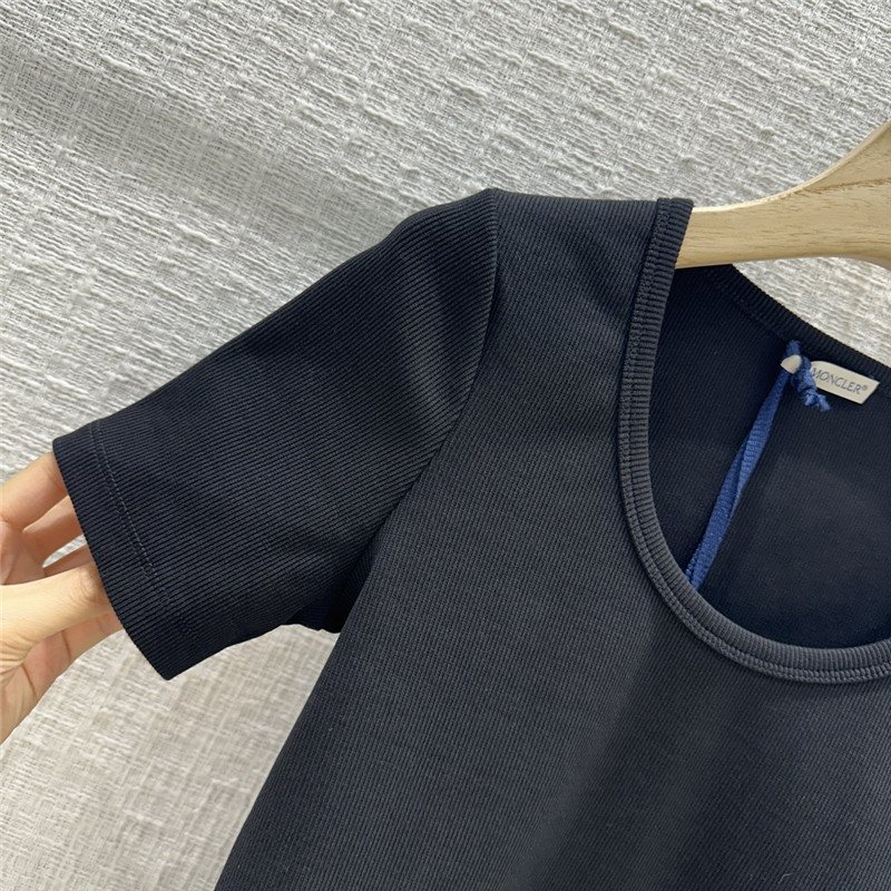 Moncler waist-cinching cotton top replica designer clothes