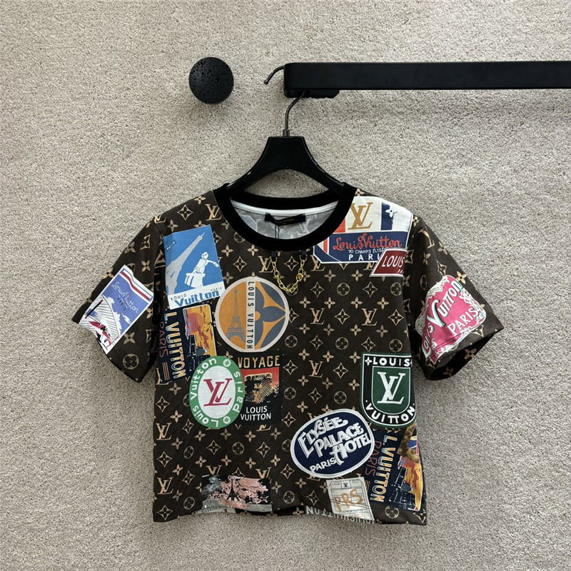 l0vis Vvtt0n lv printed short-sleeved t-shirt replica d&g clothing
