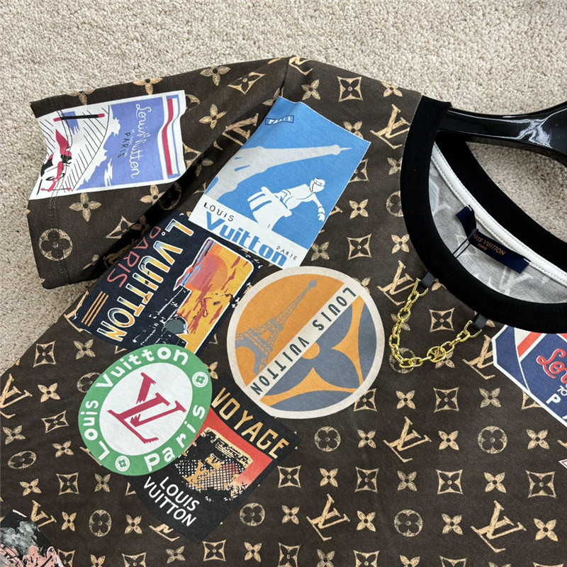 l0vis Vvtt0n lv printed short-sleeved t-shirt replica d&g clothing