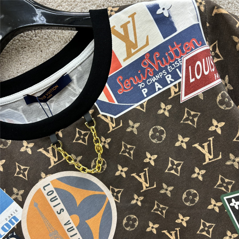 l0vis Vvtt0n lv printed short-sleeved t-shirt replica d&g clothing