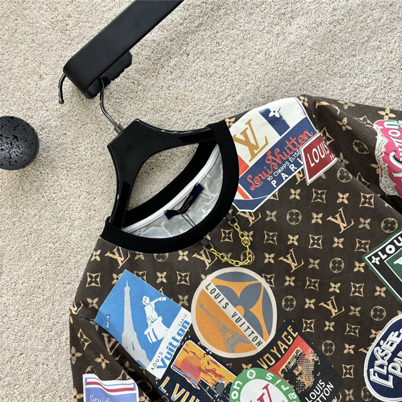 l0vis Vvtt0n lv printed short-sleeved t-shirt replica d&g clothing