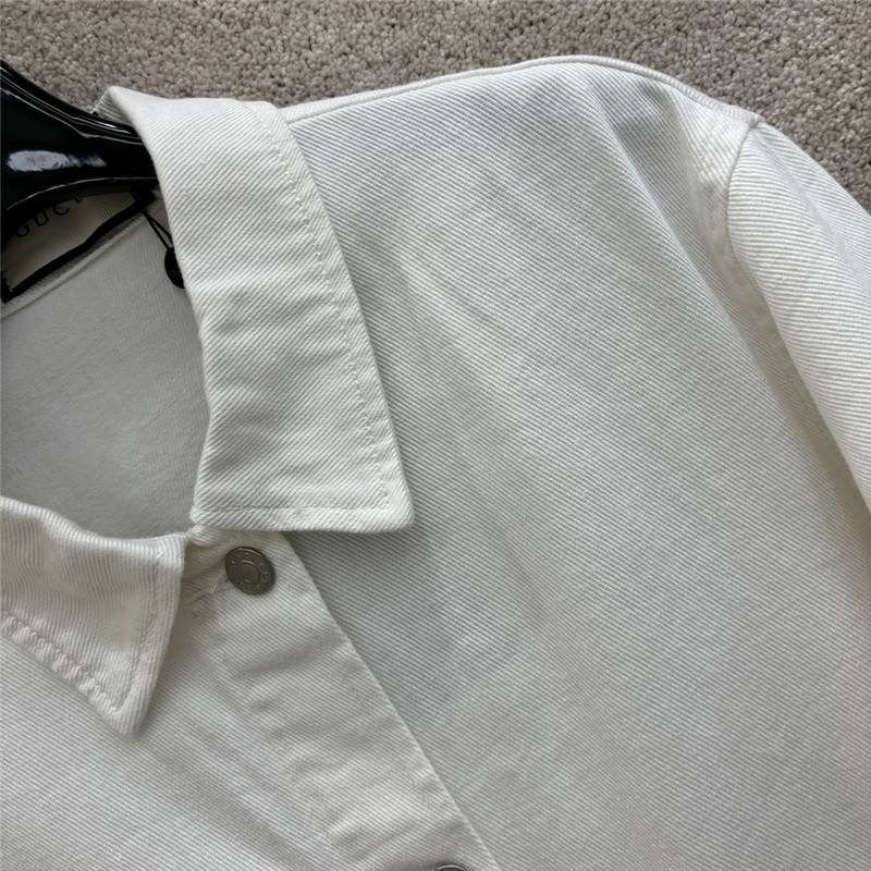 Gvc*1 colorful letter patch denim suit replica clothing