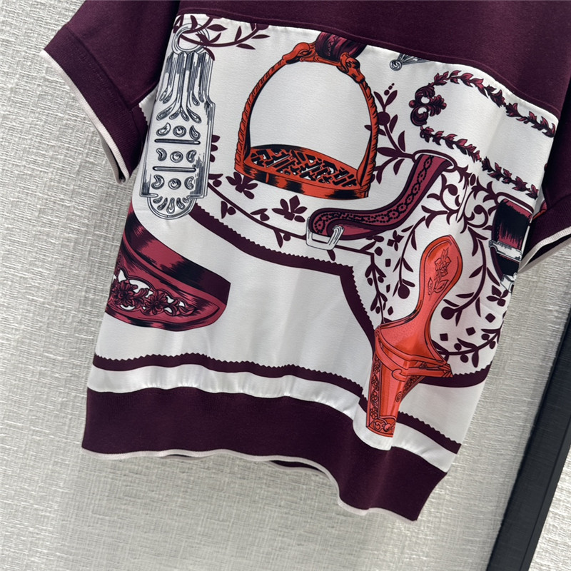 H**me5 stirrup print top replica clothes