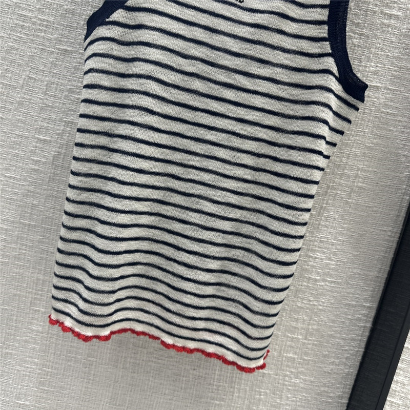 D10r linen knitted vest replica d&g clothing