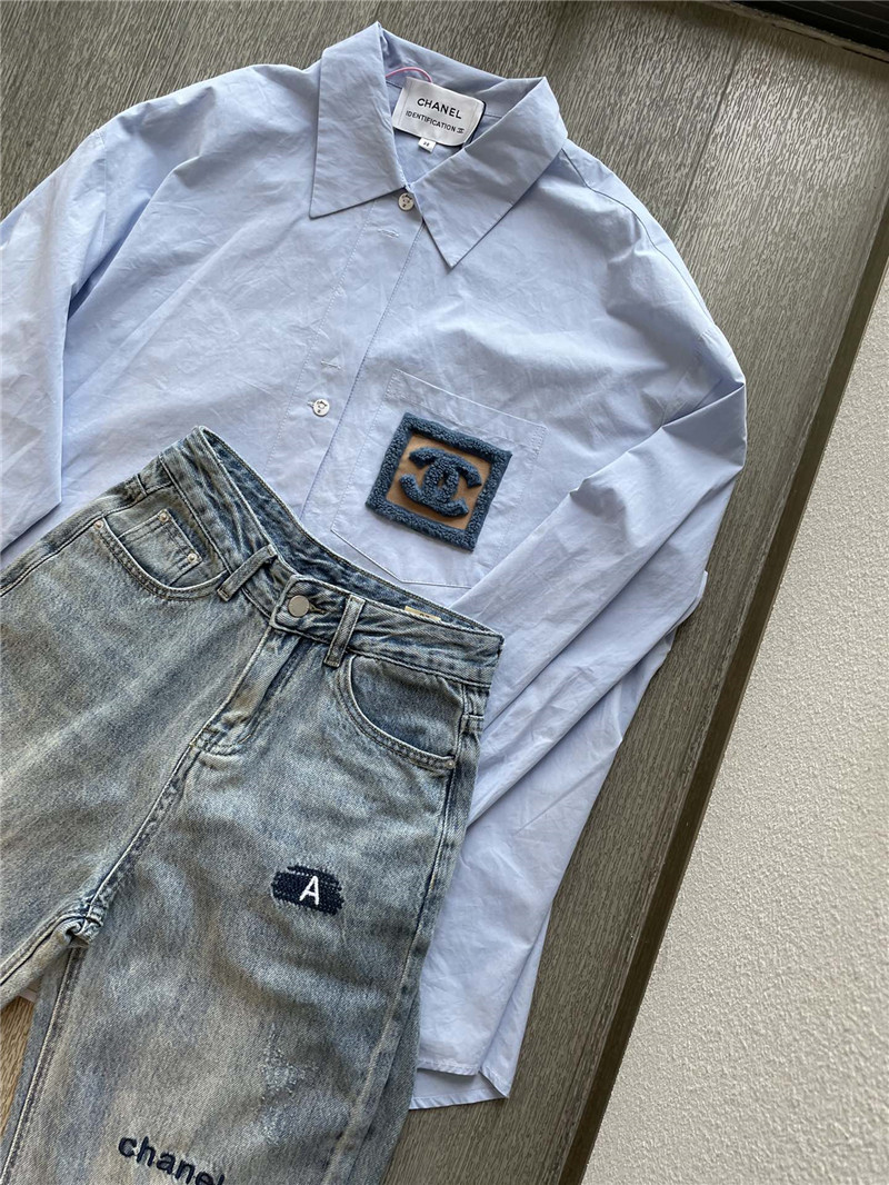 Ch**el loose fit shirt replica designer clothes