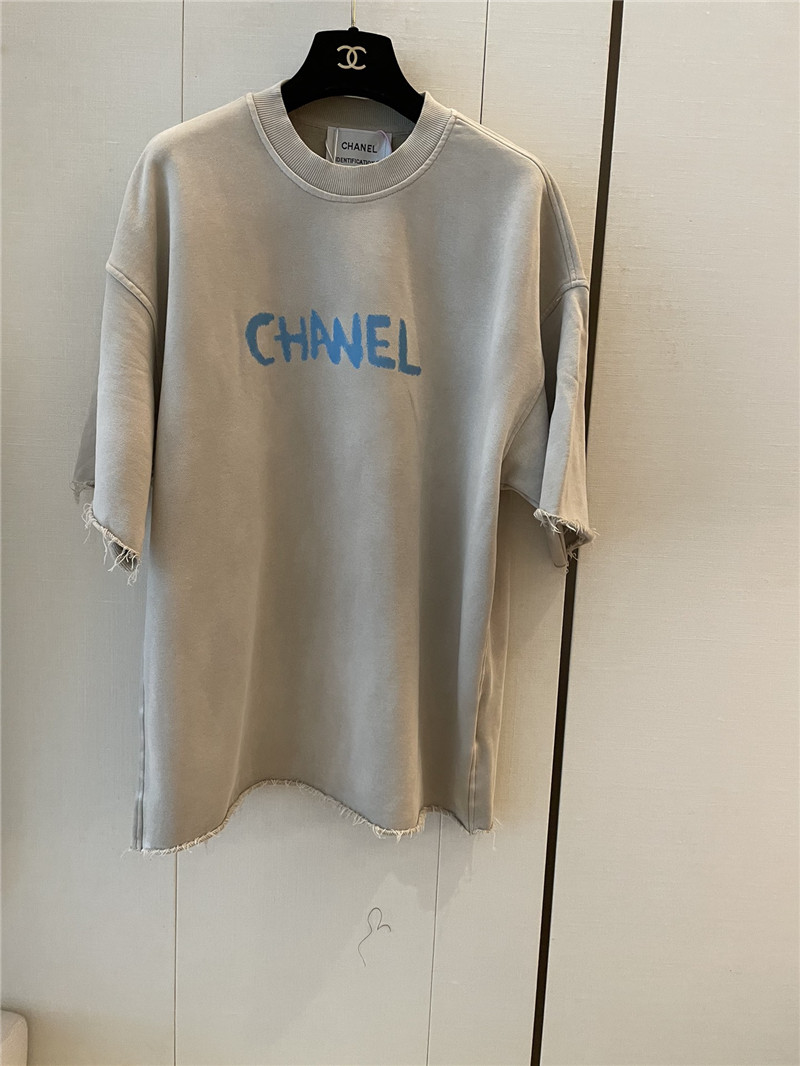 Ch**el new letter logo short sleeve replica designer clothes
