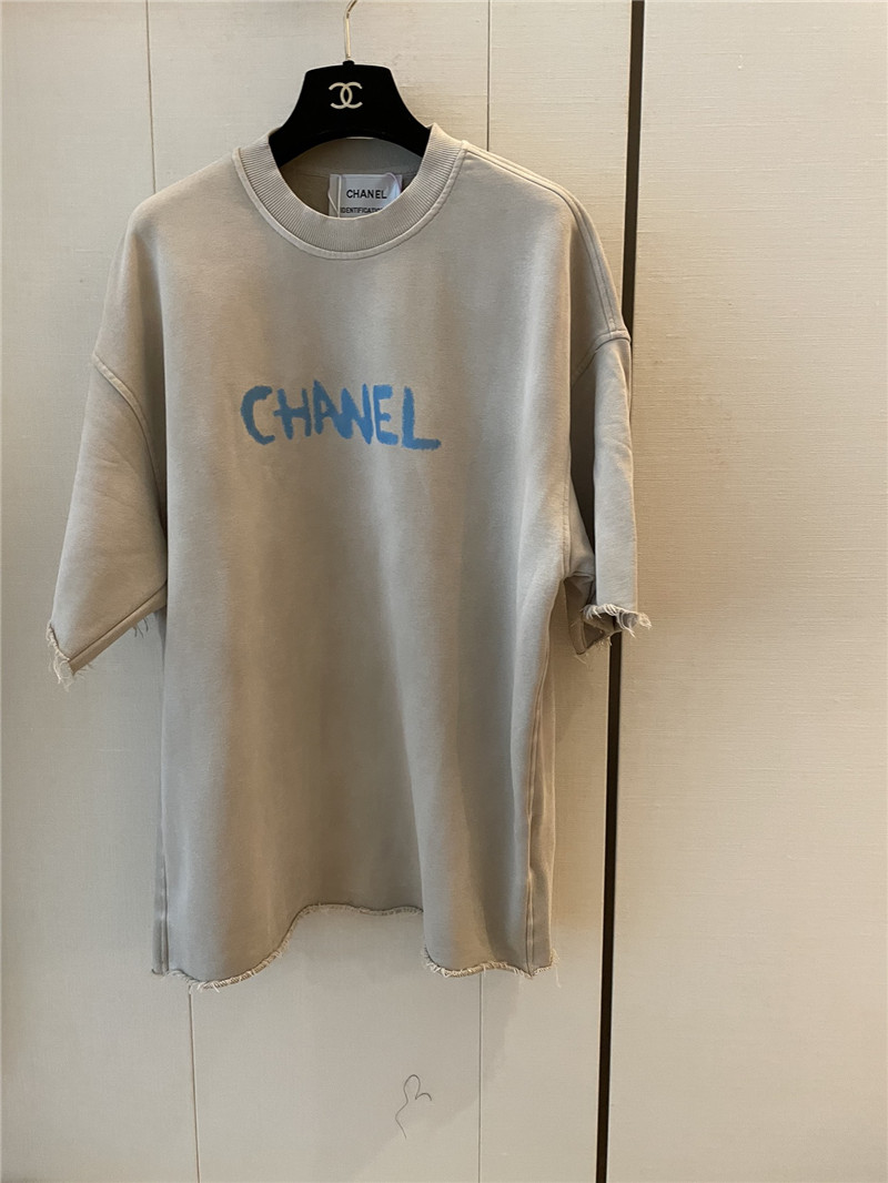 Ch**el new letter logo short sleeve replica designer clothes
