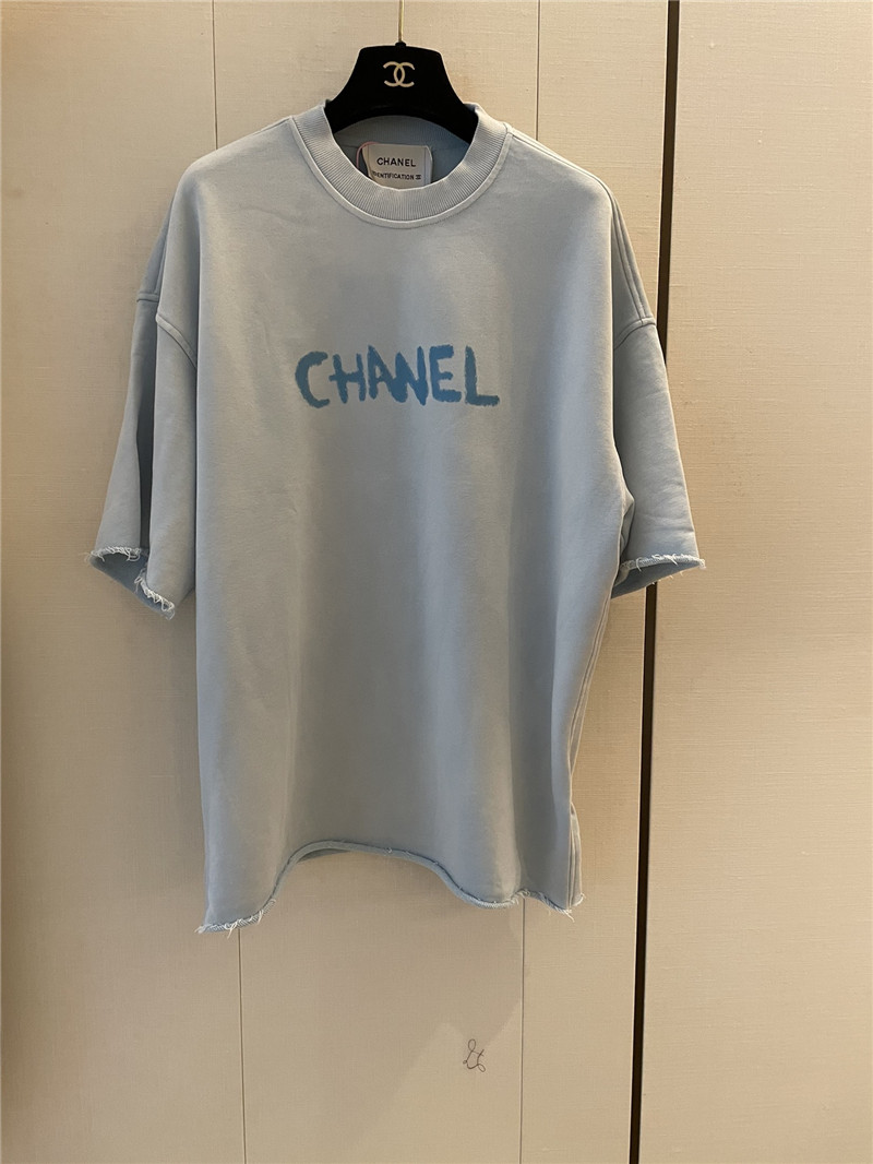 Ch**el new letter logo short sleeve replica designer clothes