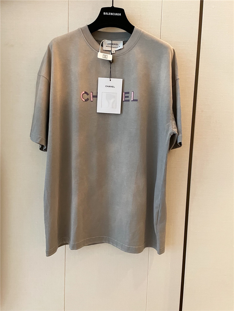 Ch**el loose fit short sleeve replica designer clothes