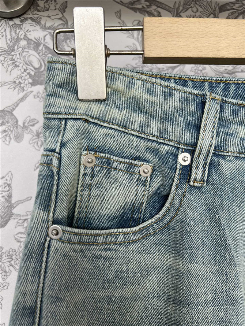 M1um1u denim straight pants replica d&g clothing