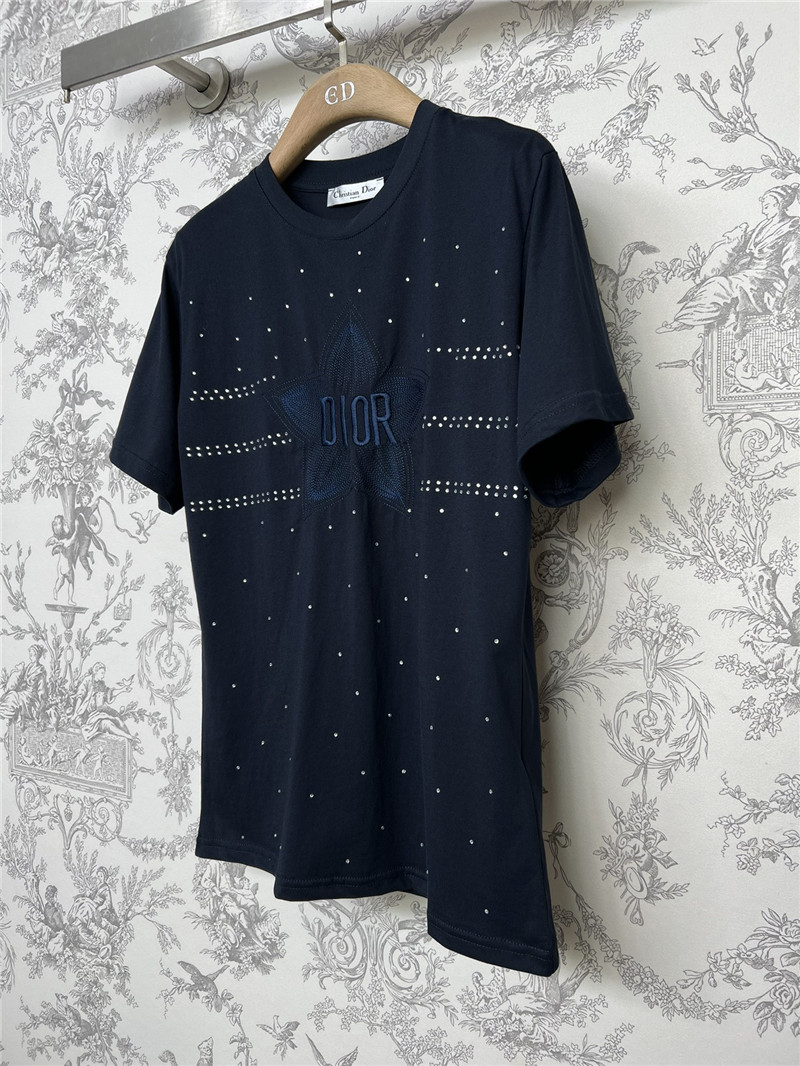 D10r lucky star embroidered t-shirt replica d&g clothing
