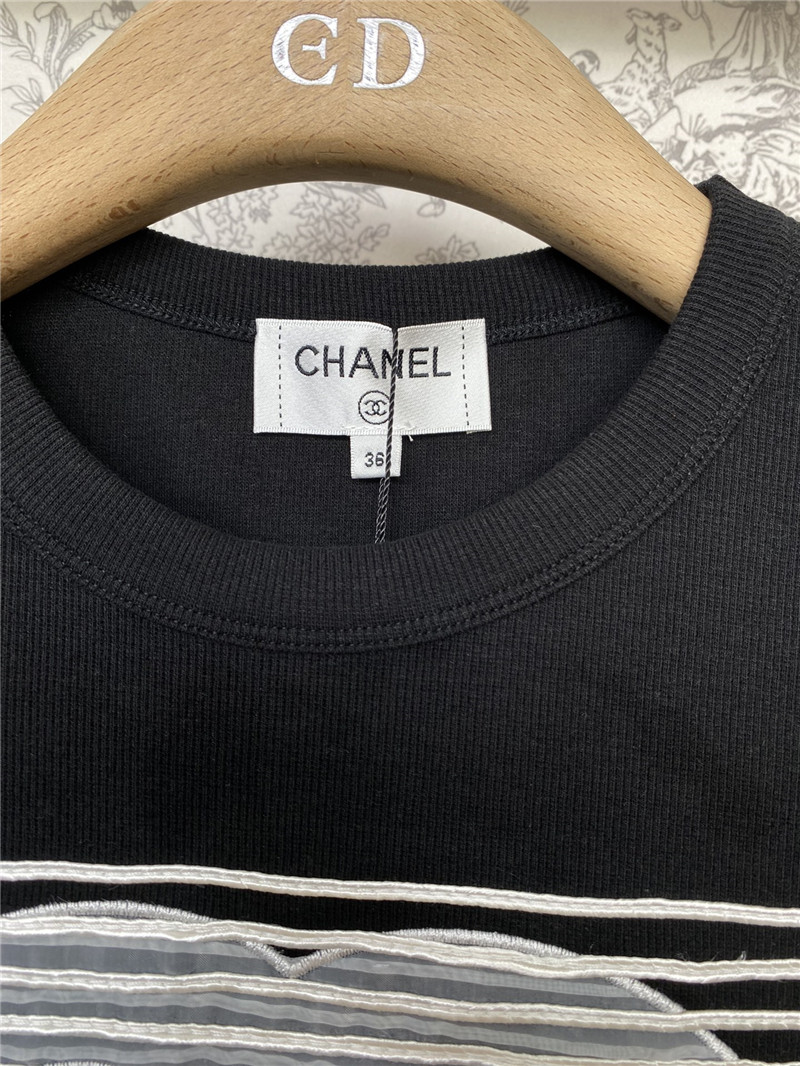 Ch**el new double c t-shirt replica designer clothes