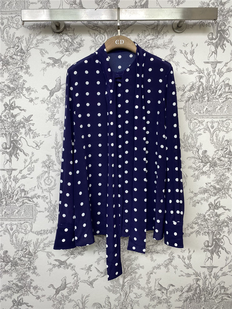 Va1e*ntin0 polka dot silk shirt replica d&g clothing