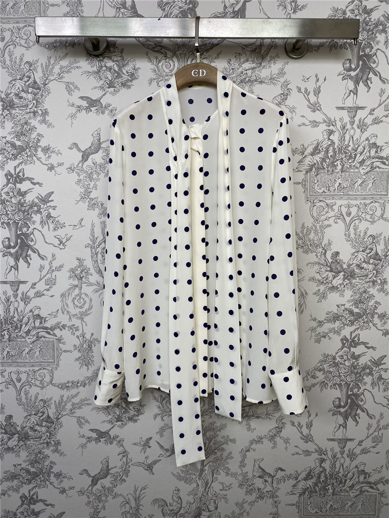 Va1e*ntin0 polka dot silk shirt replica d&g clothing