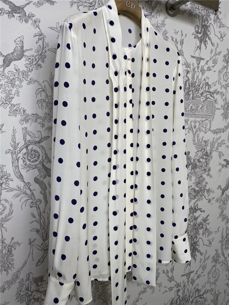 Va1e*ntin0 polka dot silk shirt replica d&g clothing