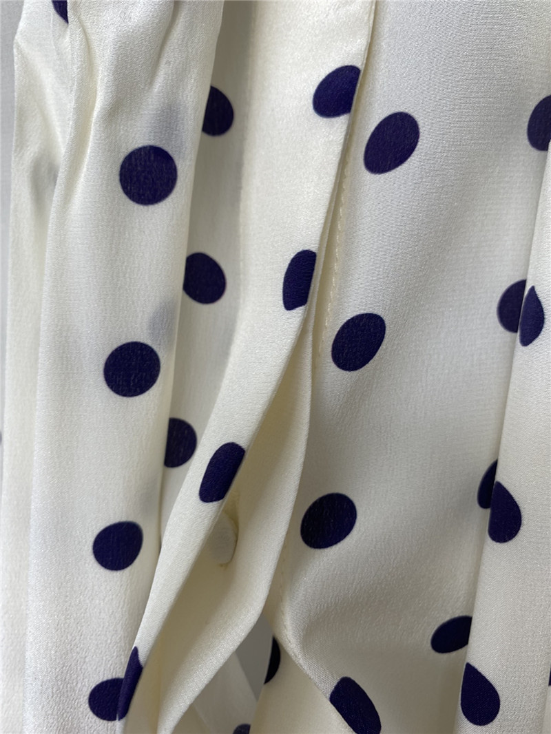 Va1e*ntin0 polka dot silk shirt replica d&g clothing