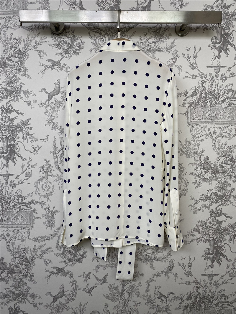 Va1e*ntin0 polka dot silk shirt replica d&g clothing