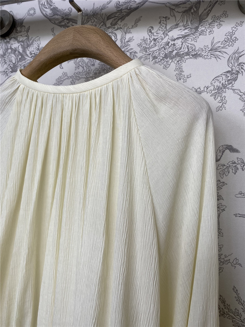 Max Mara Narvel Plissé-silk Blouse