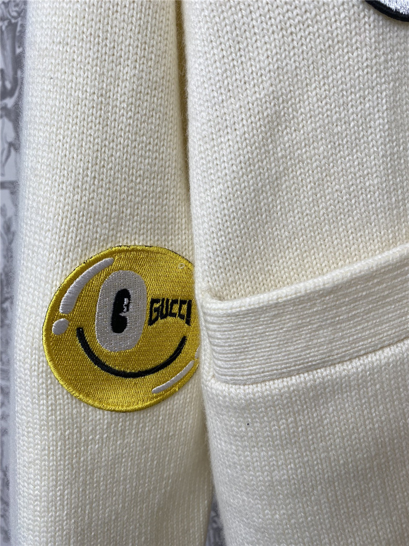 Gvc*1 appliqué jacquard knit cardigan