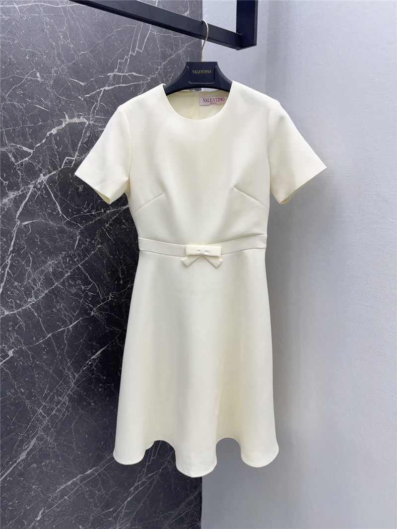 Va1e*ntin0 bow embellished dress cheap replica designer clothes