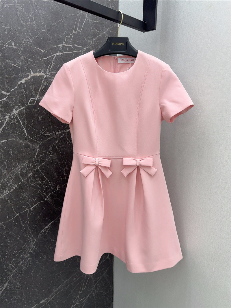 Va1e*ntin0 bow embellished dress cheap replica designer clothes