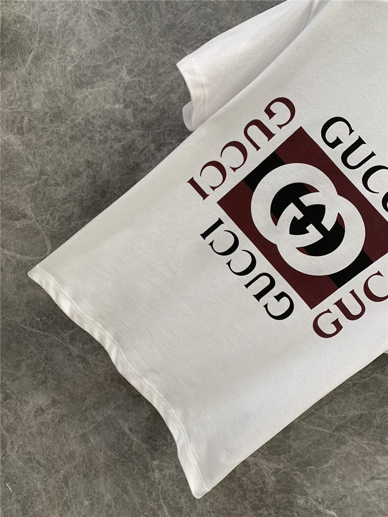 Gucci round neck short sleeve t-shirt cheap replica designer clothes