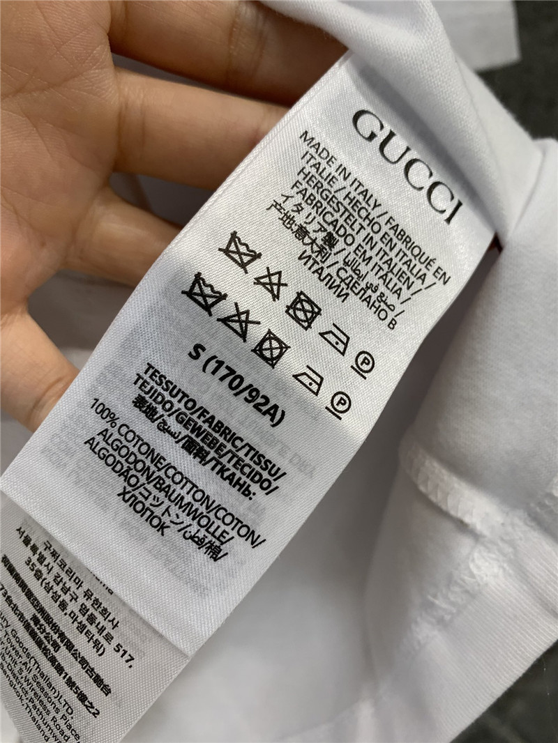 Gucci round neck short sleeve t-shirt cheap replica designer clothes