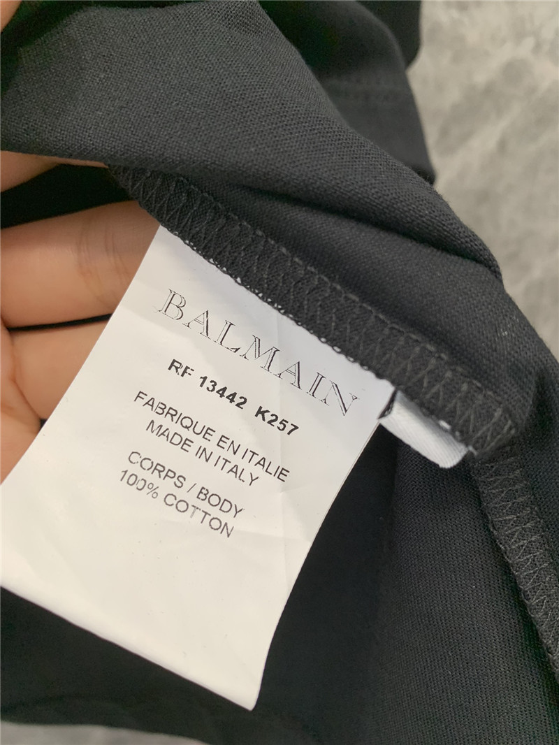 Balmain round neck short sleeve T-shirt replica d&g clothing