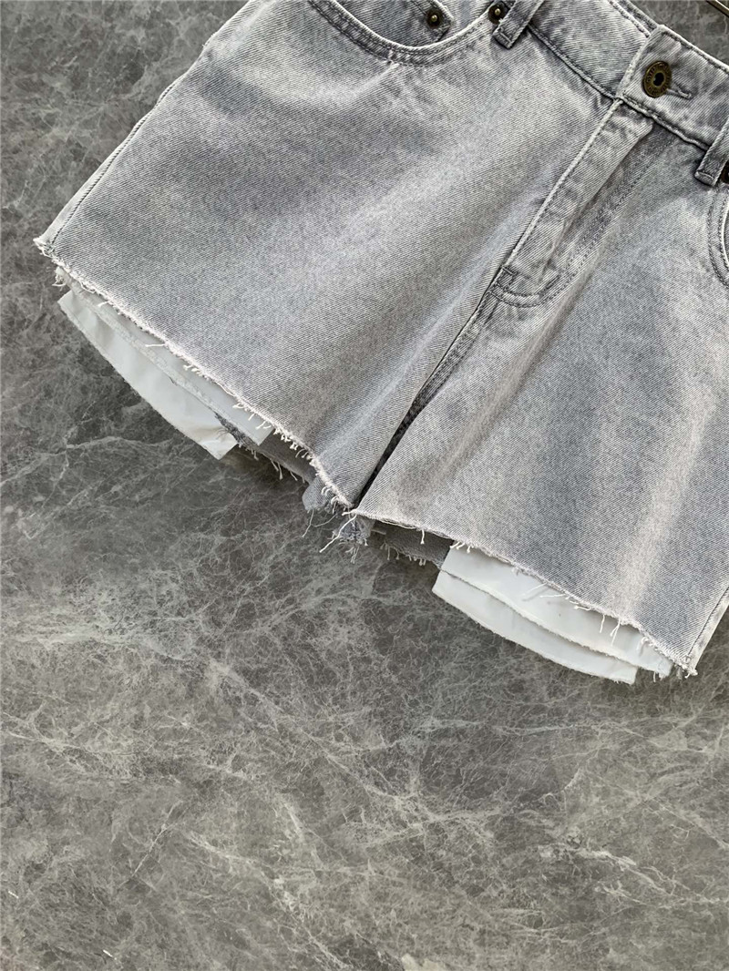 M1um1u work style denim shorts replica clothing sites