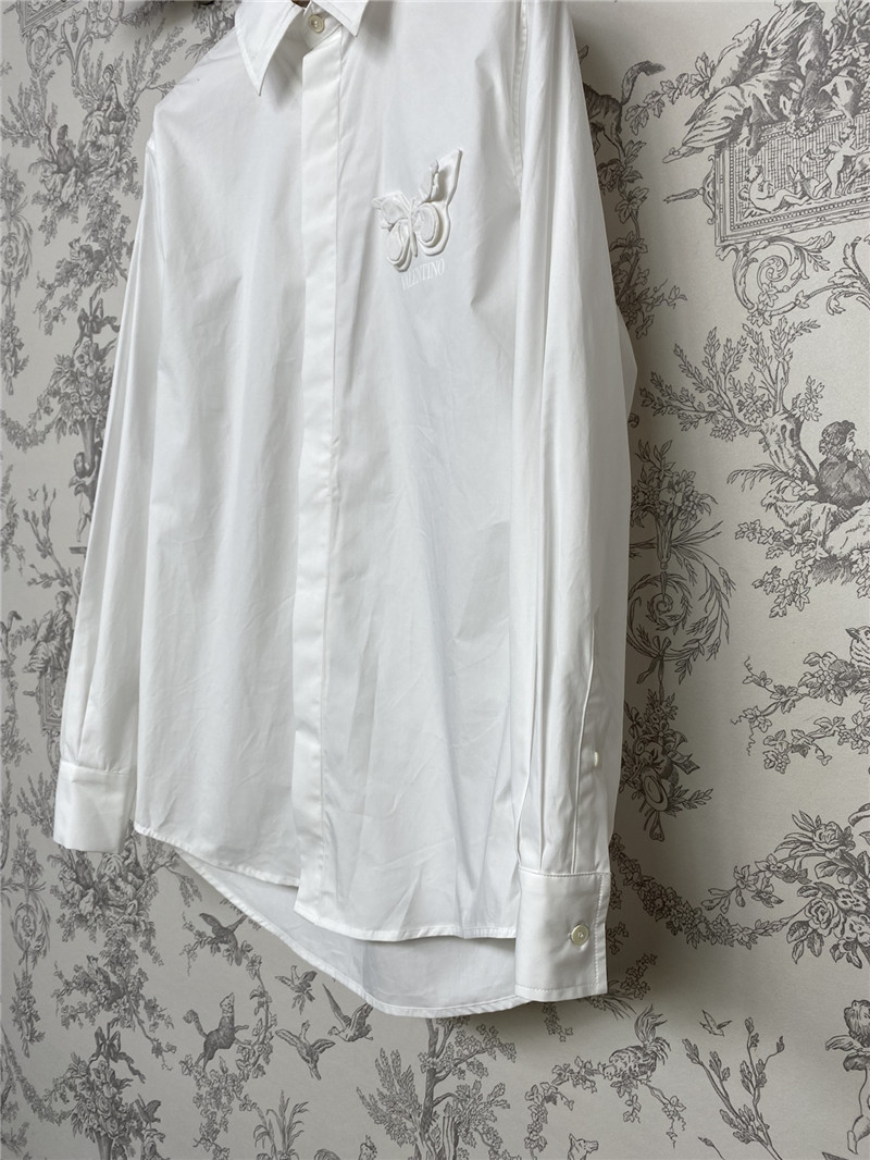 Va1e*ntin0 boyfriend style butterfly shirt replicas clothes