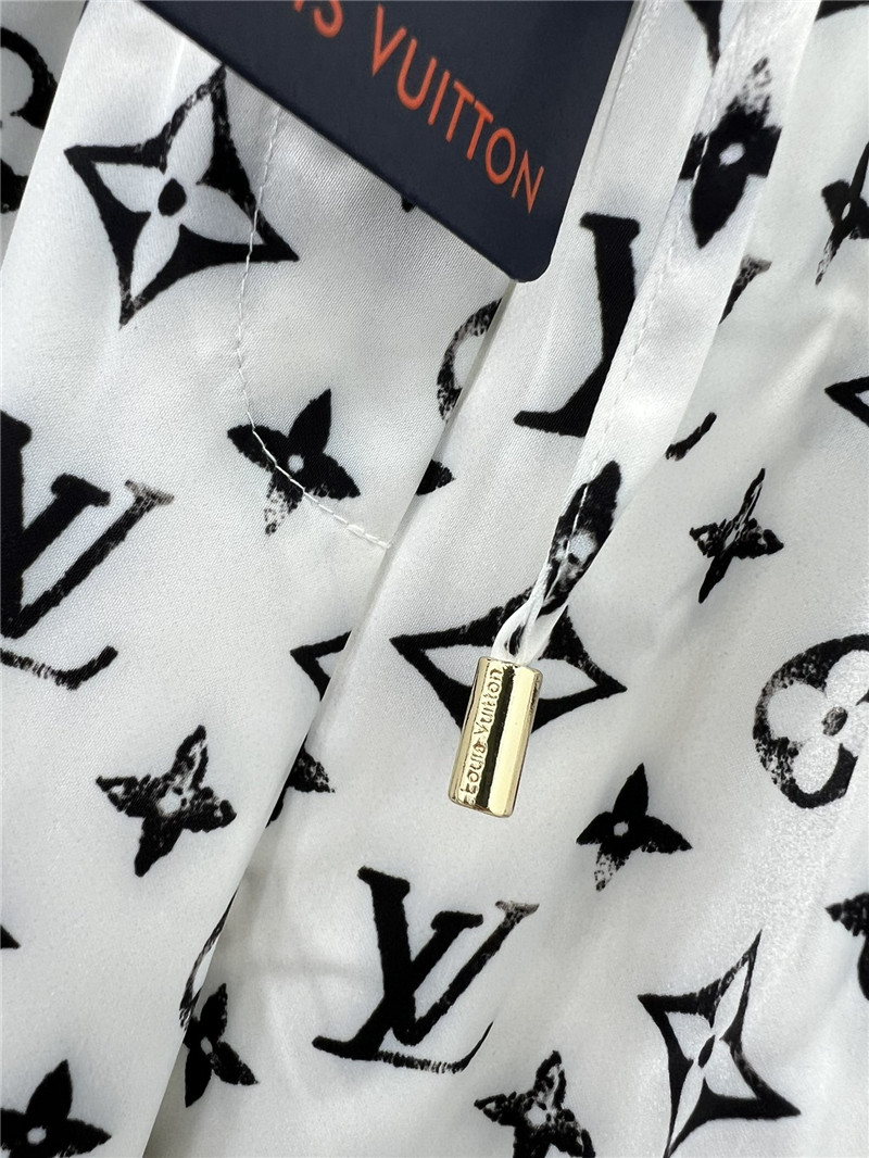 l0vis Vvtt0n lv high waist elastic wide leg pants replica clothes