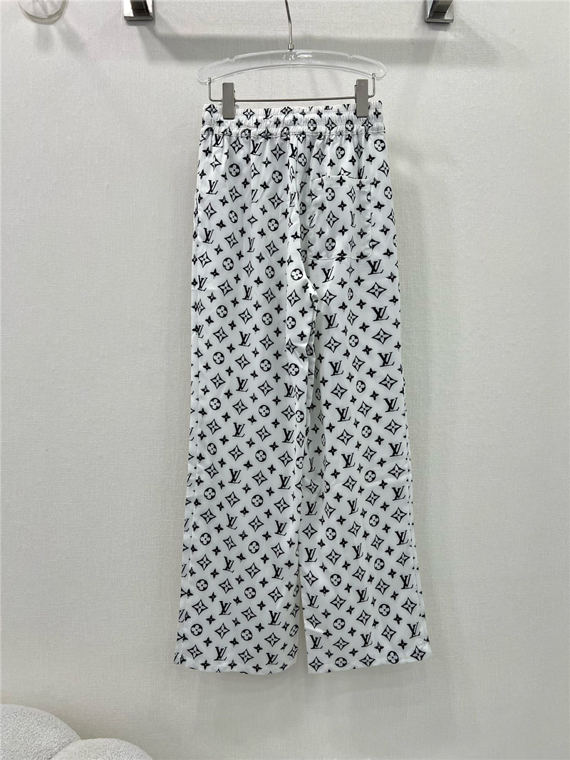 l0vis Vvtt0n lv high waist elastic wide leg pants replica clothes