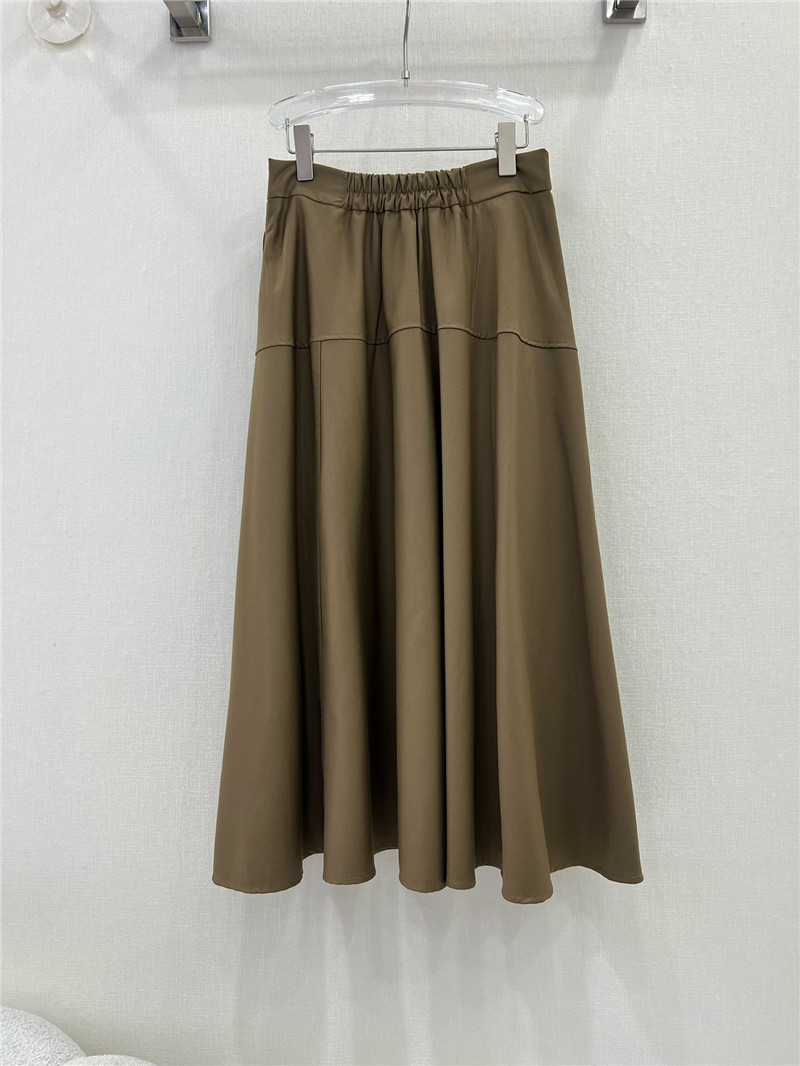 D10r high waist a-line long skirt