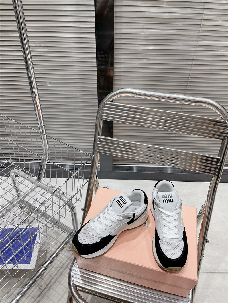Miu Miu Women’s Platform Low Top Sneakers