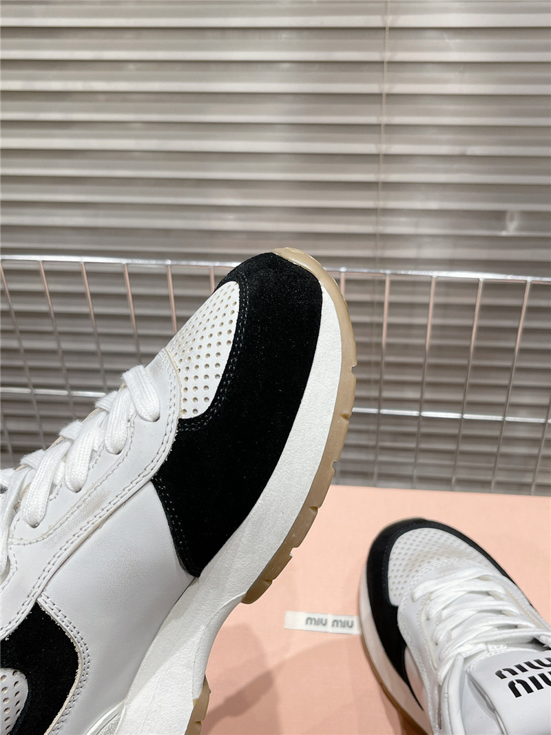 Miu Miu Women’s Platform Low Top Sneakers