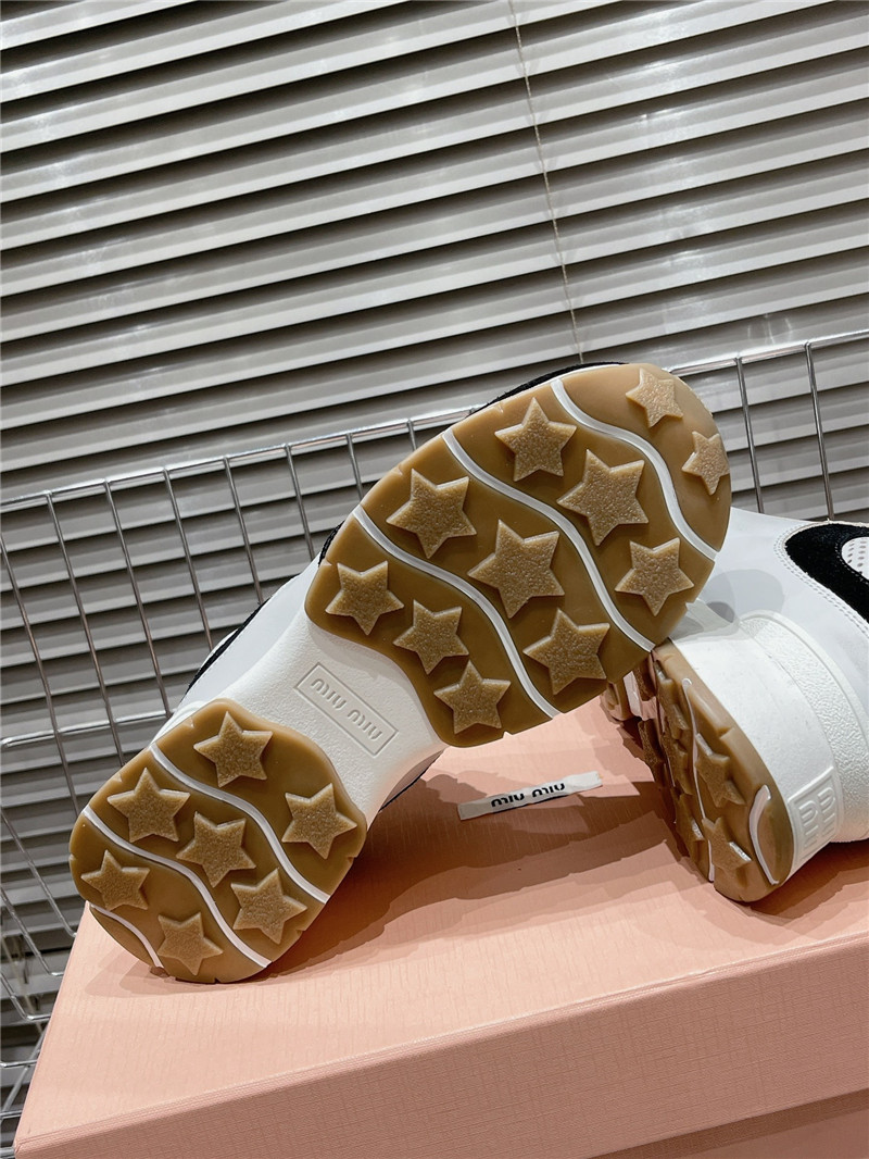 Miu Miu Women’s Platform Low Top Sneakers