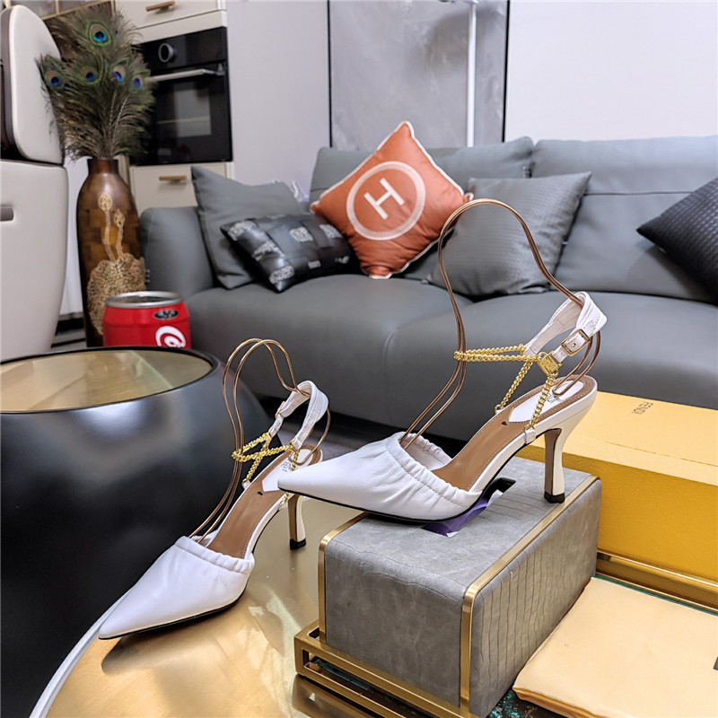 fendi necklace foot-wrapped sandals replica designer shoes