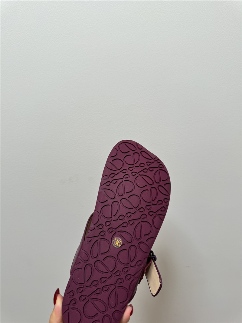 L0ew* new leather slippers for couples