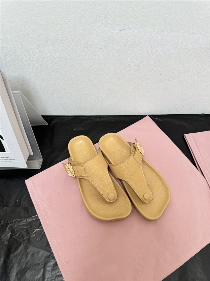 L0ew* new leather slippers for couples