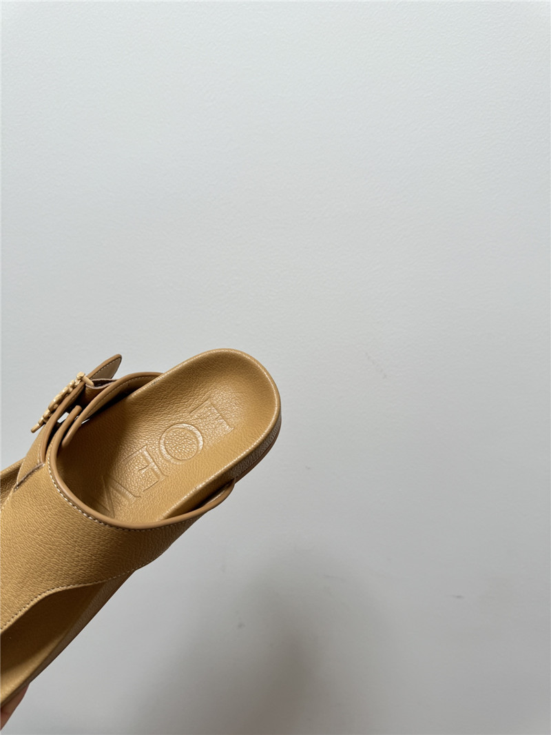 L0ew* new leather slippers for couples