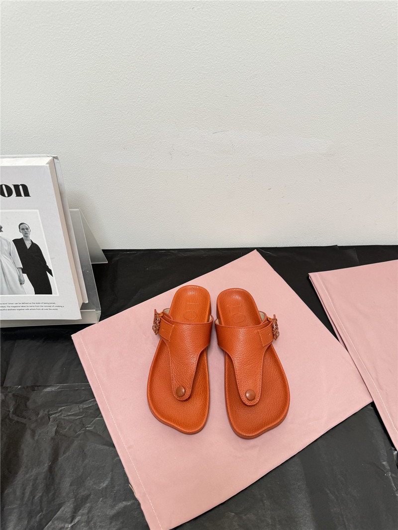 L0ew* new leather slippers for couples