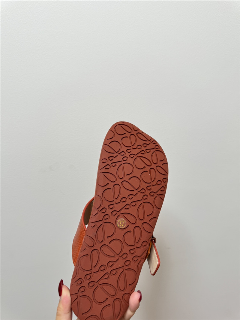 L0ew* new leather slippers for couples