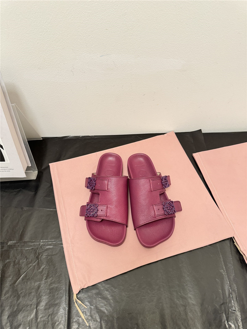 L0ew* new leather slippers for couples