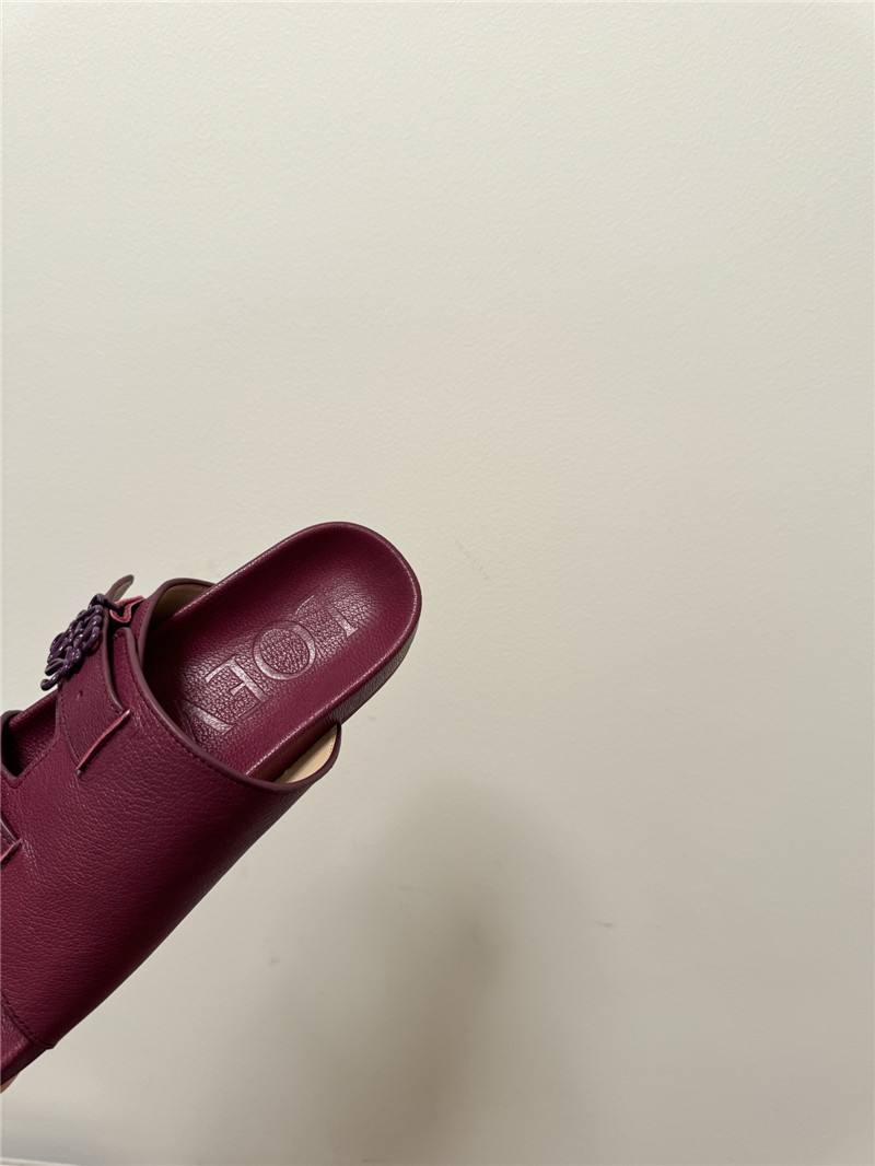 L0ew* new leather slippers for couples