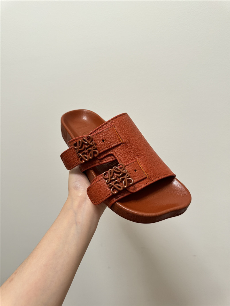 L0ew* new leather slippers for couples