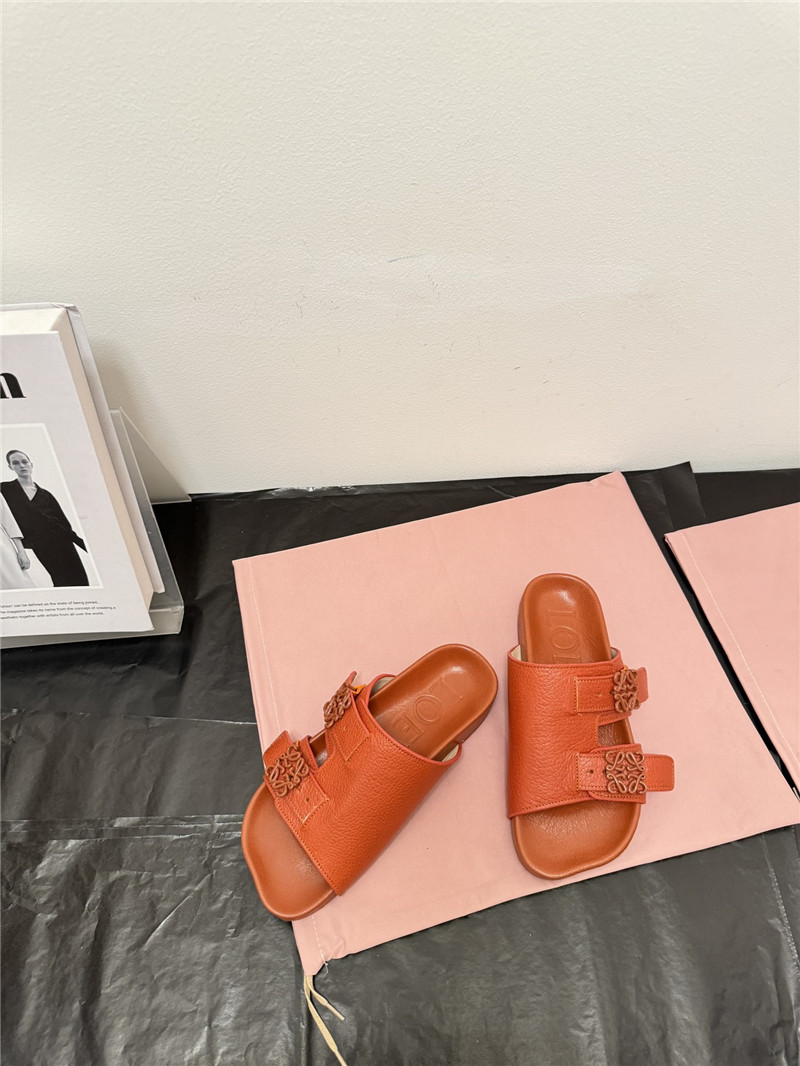 L0ew* new leather slippers for couples