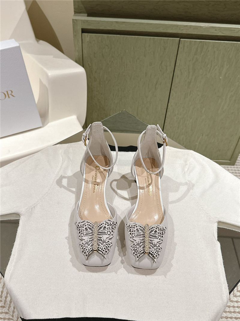 D10r electric embroidery high heels replica designer shoes