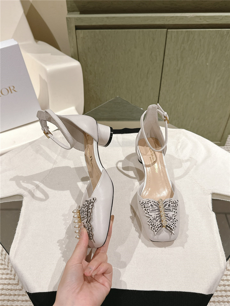 D10r electric embroidery high heels replica designer shoes