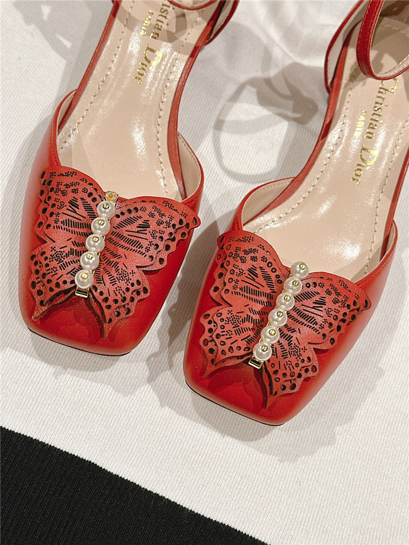 D10r electric embroidery high heels replica designer shoes