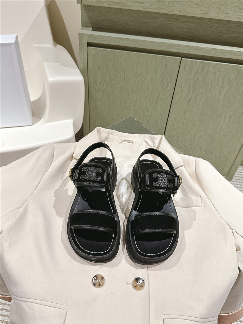Ce1i*e flat micro label sandals best replica shoes website
